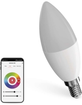 Chytrá LED žárovka GoSmart E14 4,8W 230V ZigBee RGB stmívatelná