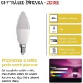 Chytrá LED žárovka GoSmart E14 4,8W 230V ZigBee RGB stmívatelná