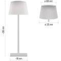 Stolní LED lampa KATIE bílá
