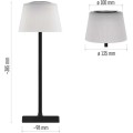Stolní LED lampa Katie černá