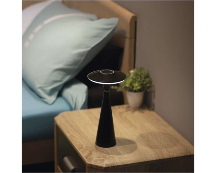 Nabíjecí stolní LED lampa Jason černá