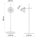Nabíjecí stolní LED lampa Sophie bílá