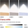 Nabíjecí stolní LED lampa Abbie bílá
