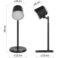 Nabíjecí stolní LED lampa Abbie černá