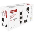 Nabíjecí stolní LED lampa Abbie černá