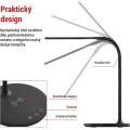 Stolní LED lampa Oscar s bezdrátovým nabíjením černá