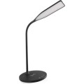 Stolní LED lampa Oscar s bezdrátovým nabíjením černá