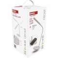 Stolní LED lampa Oscar s bezdrátovým nabíjením bílá