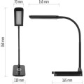 Stolní LED lampa KYLE s USB černá