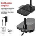 Stolní LED lampa KYLE s USB černá