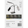 Stolní LED lampa KYLE s USB černá