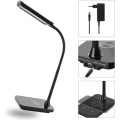 Stolní LED lampa KYLE s USB černá
