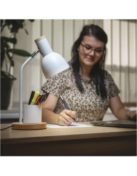 Stolní lampa Poppy bílá