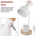 Stolní lampa Poppy bílá