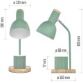 Stolní lampa Poppy zelená