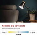 Stolní LED lampa Tara černá