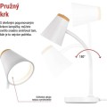 Stolní LED lampa Tara bílá