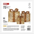 LED dárky s ozdobou Gifts teplá bílá II