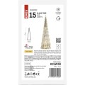 Skleněný LED stromek 27 cm s časovačem teplá bílá