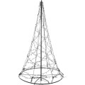Vánoční světelný LED strom Imani 180 cm černý/teplý bílý