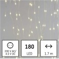 LED vánoční řetěz - záclona Dropi s programy 1,7 m x 1,5 m teplá bílá