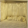 LED vánoční řetěz - záclona Dropi s programy 1,7 m x 1,5 m teplá bílá