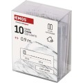 Vánoční LED řetěz Nanos stříbrný s časovačem 0,9 m studená bílá