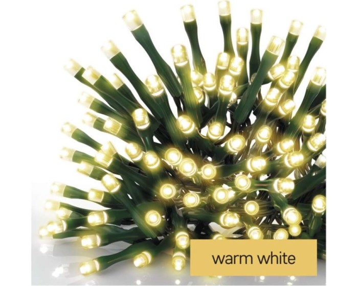 LED vánoční rampouchy Rasta s programy 3,6 m teplá bílá