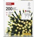 LED vánoční rampouchy Rasta s programy 3,6 m teplá bílá