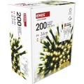 LED vánoční rampouchy Rasta s programy 3,6 m teplá bílá