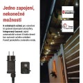 Vánoční LED světelný řetěz s časovačem Spirit 5000 cm studený bílý