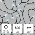 Vánoční LED světelný řetěz s časovačem Spirit 5000 cm studený bílý
