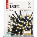 LED vánoční řetěz Steny s časovačem 18 m teplá/studená bílá