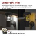 Zahradní nástěnné svítidlo Arteo s uchycením antracitové