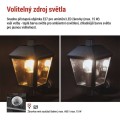 Zahradní nástěnné svítidlo Adenia se spodním uchycením černé