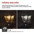 Zahradní nástěnné svítidlo Adenio s čidlem soumraku černé