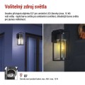 Zahradní nástěnné svítidlo Tillia černé