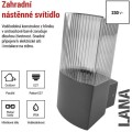 Zahradní nástěnné svítidlo Lana II šedé