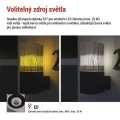 Zahradní nástěnné svítidlo Lana II šedé