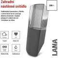 Zahradní nástěnné svítidlo Lana I šedé