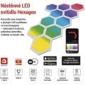 Nástěnné LED svítidlo GoSmart Hexagon 10 dílů vícebarevné