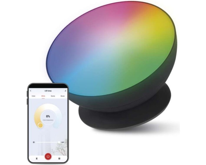 Chytrá stolní LED ambientní lampa GoSmart černá