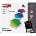Nástěnné LED svítidlo GoSmart Hexagon 3 díly vícebarevné