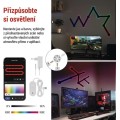 Nástěnné LED svítidlo GoSmart Lines 9 dílů vícebarevné/černé