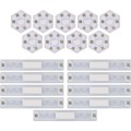 Nástěnné LED svítidlo GoSmart Lines 9 dílů vícebarevné/černé