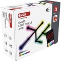 Nástěnné LED svítidlo GoSmart Lines 9 dílů vícebarevné/černé