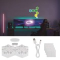 Stolní LED lampa GoSmart Hexagon 6 dílů vícebarevná/bílá