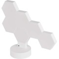 Stolní LED lampa GoSmart Hexagon 6 dílů vícebarevná/bílá