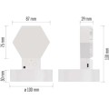 Stolní LED lampa GoSmart Hexagon 6 dílů vícebarevná/bílá