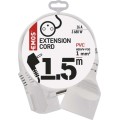 Prodlužovací kabel s 1 zásuvkou 1 mm² SHARP 1,5 m bílý